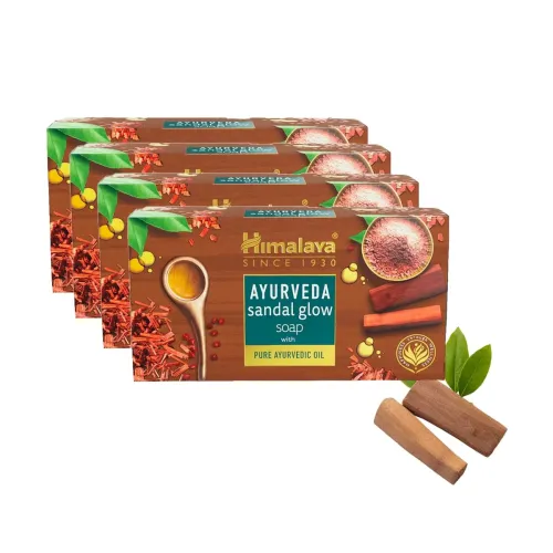 Image of Himalaya Ayurveda Sandal Glow Soap 75gm x 4