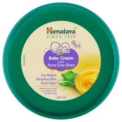 Himalaya Baby Cream with Pure Cow Ghee & pH5.5 (200ml) | Moisturizes & nourishes Skin All Day Long | for Dry and Sensiti