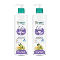 Himalaya Baby Massage Oil, 1L – 500ml x Pack of 2