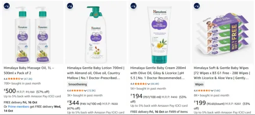 Image of Himalaya Baby Products up to 57% Discount