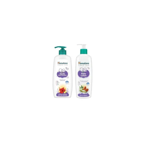 Image of Himalaya Baby Shampoo (400ml) + Baby Lotion (400ml) - Combo 