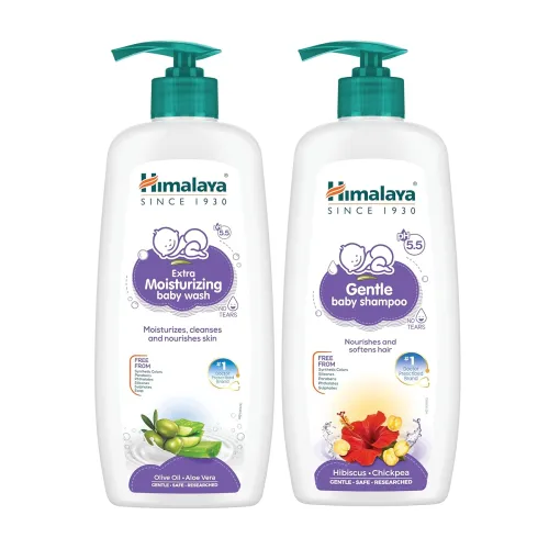 Image of Himalaya Baby Shampoo & Wash Combo 400ml