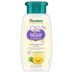 Himalaya Head To Toe Baby Wash With Pure Cow Ghee 200Ml |Ph5.5 |Aloe Vera |Soap Free |Safe For Newborn |For Babys Sensi