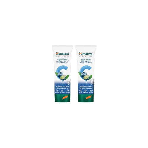 Image of Himalaya Brightening Vitamin C Blueberry Face Wash, 100ml (Pack of 2)