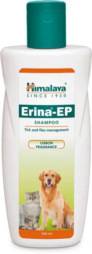 Image of HIMALAYA Erina-EP Shampoo, Tick & Flea Control for Dogs & Cats, 200ml
