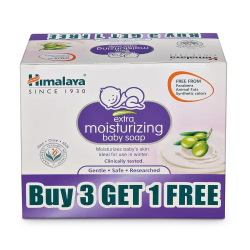 Image of Himalaya Extra Moisturizing Baby Soap (buy 3 GET 1FREE) 4x75g