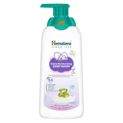 Himalaya Extra Moisturizing Baby Wash 400ml | No tears formula |with Olive Oil, Aloe Vera & Milk | Cleanses and moisturi