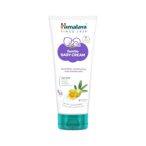Image of Himalaya Gentle Baby Cream 200ml with Olive Oil, Giloy & Licorice pH 5.5