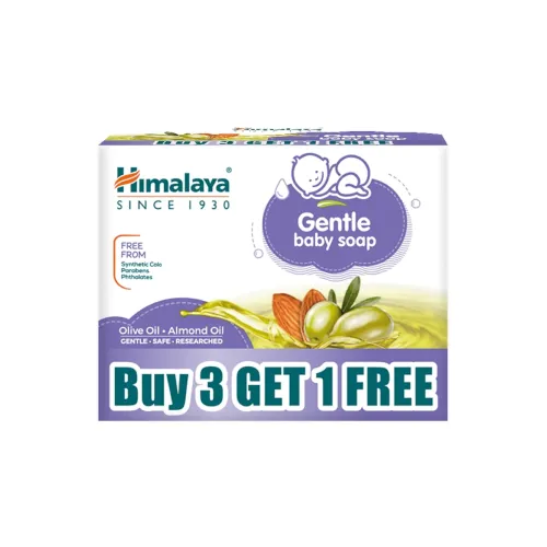 Image of Himalaya Gentle Baby Soap for Newborns | No Post Bath Dryness | B3G1 FREE - 125g