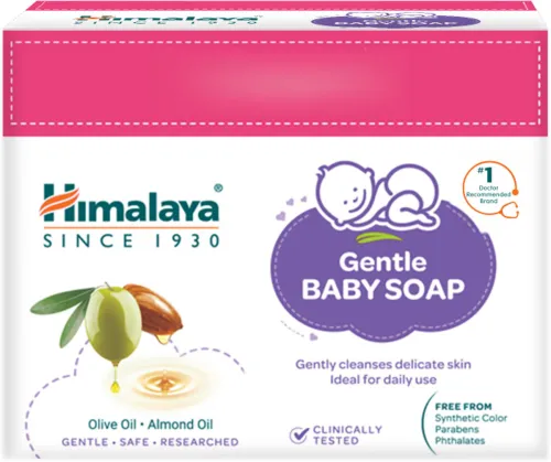 Image of HIMALAYA GENTLE BABY SOAP VALUE PACK (4 x 75 g)