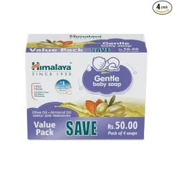 Himalaya Gentle Baby Soap Value Pack, 4 * 125g