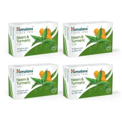 Himalaya Herbals Neem and Turmeric Soap 125gm (Pack of 4)