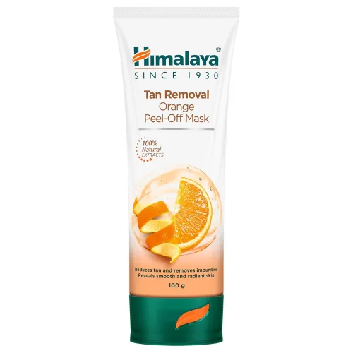 Image of Himalaya Herbals Tan Removal Orange Peel-off Mask, 100g