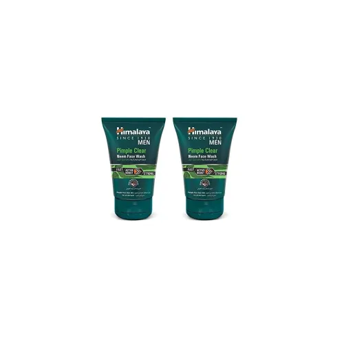 Image of Himalaya Herbls Men Pimple Clear Neem Face Wash, 100mlx2