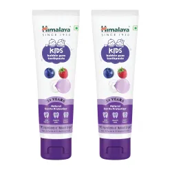 Himalaya Kids Bubble Gum Toothpaste, 80g x Pack of 2 | 2 to 12 Years | Natural solution for germ and cavity protection |