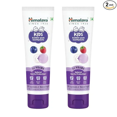 Image of Himalaya Kids Bubble Gum Toothpaste, 80g x Pack of 2