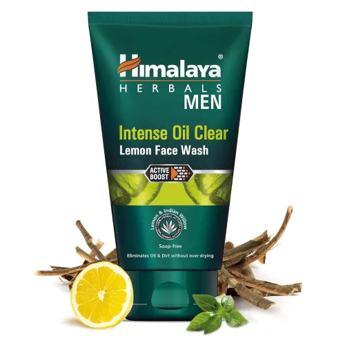 Image of Himalaya MEN Intense Oil Clear Lemon Face Wash, 100ml