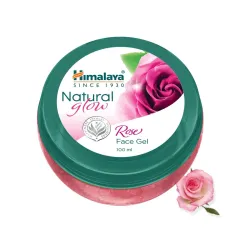 Himalaya Natural Glow Rose Face Gel | Revitalizes Dull Skin for Natural Glow | with Pure Rose Extract & Oil | Non Sticky | Paraben Free | For Men & Women | 100ml