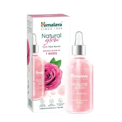 Himalaya Natural Glow Rose Face Serum | with 5% Rose Extract 5% Niacinamide & Hyaluronic Acid | Boosts Skin Glow in 1 Week | Plumper Softer Skin | Dermatologically Tested | 30ml