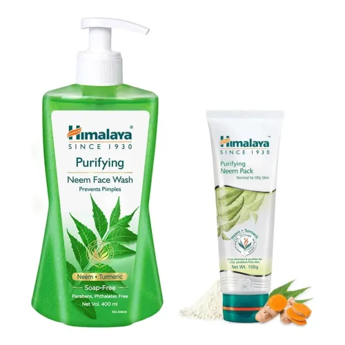 Image of Himalaya Neem Face Wash & Pack Set