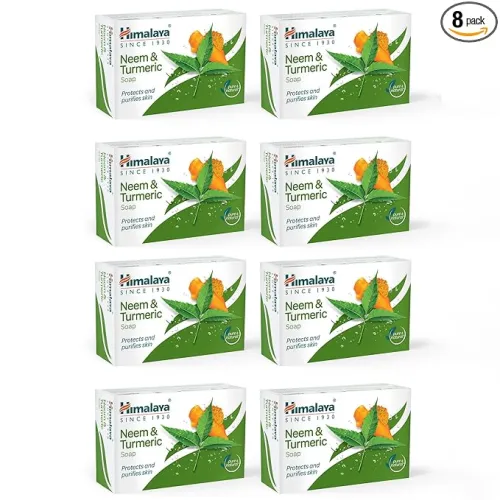 Image of Himalaya Neem & Turmeric Soap 125 g Pack of 8