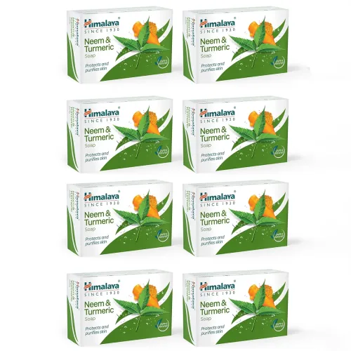 Image of Himalaya Neem & Turmeric Soap – 125g * pack of 8