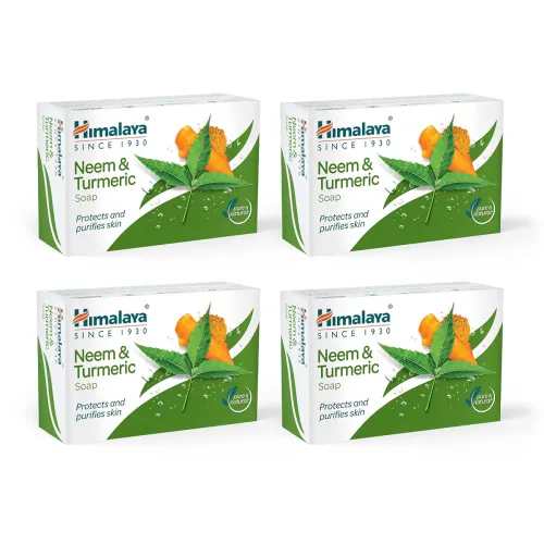Image of Himalaya Neem & Turmeric Soap, 75g (Pack of 4)