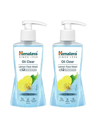 Image of Himalaya Set of 2 Oil Clear Lemon Face Wash - 200 ml each