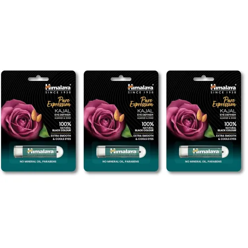 Image of Himalaya SINCE 1930 Herbals Kajal Pencil (Pack Of 3)