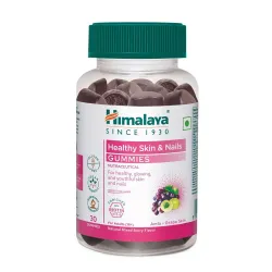 Himalaya Skin & Nail Health Gummies | Pack Of 30 | For Healthy, Glowing, Youthful Skin & Nails | With 5 Essential Vitami