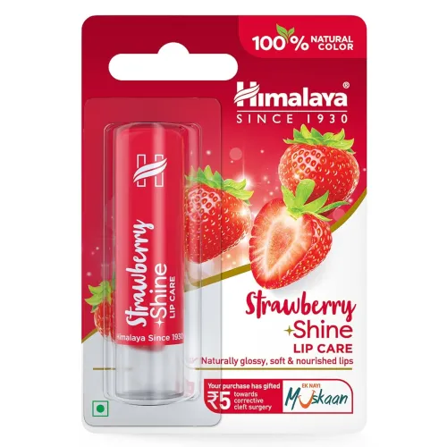 Image of Himalaya Strawberry Shine Lip Balm 4.5gm