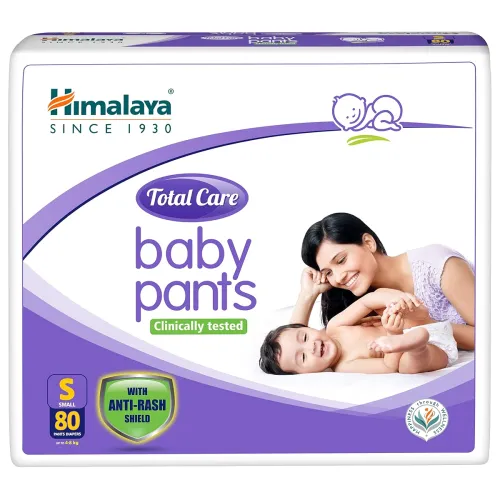 Image of Himalaya Total Care Baby Pants Diaper | Size S (Small) 80 Count | Pack of 1