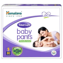 Himalaya Total Care Baby Pants Diaper | Size S (Small) 80 Count | Pack of 1