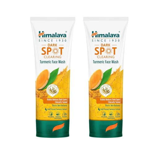 Image of Himalaya Dark Spot Clearing Turmeric Face Wash | Reduce dark spots in 7 days | Organically sourced & Cold-pressed turmer