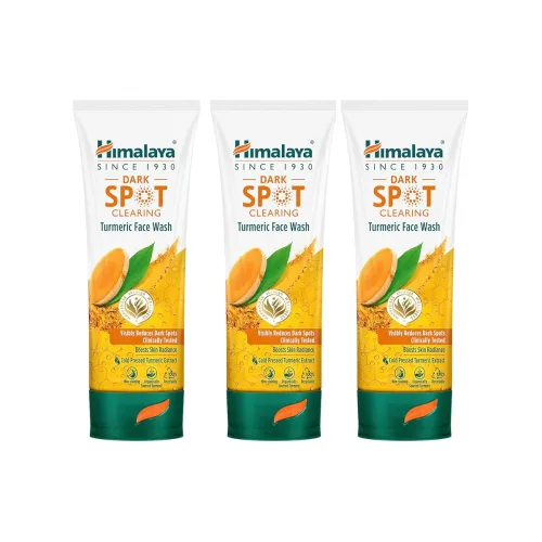 Image of Himalaya Dark Spot Clearing Turmeric Face Wash | Reduce dark spots in 7 days | Organically sourced & Cold-pressed turmer