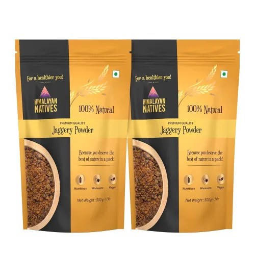 Image of Himalayan Natives Jaggery Powder 1 kg (500g x 2) 