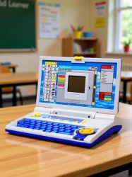 himanshu tex Educational Computer ABC and 123 Learning Kids Laptop with LED Display and Music (Multicolor)