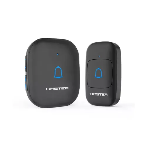 Image of Himster Wireless Doorbell Kit (1000 ft Range, 56 Melodies, Black)