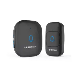 Himster Wireless Doorbell Kit (1000 ft Range, 56 Melodies, Black)