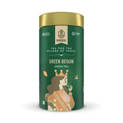 Hindraj Green Begum Classic Green Tea 18 Pyramid tea Bags Detox, Weight Loss, Immunity Support 100% Organic Leaves Antio