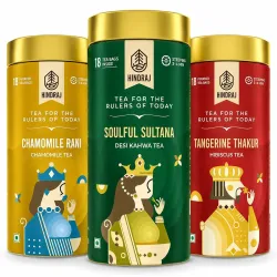 Hindraj Chamomile, Hibiscus & Kahwa Herbal Tea Pack 54 Tea Bags 