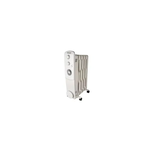 Image of Hindware 2500W OFR Room Heater with Fan, 11 Fin (White)