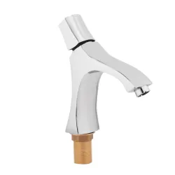 Hindware Armada F260014CP Single Lever Hot & Cold Water Wash Basin Mixer Tap Without Pop Up Waste (Chrome Finish)