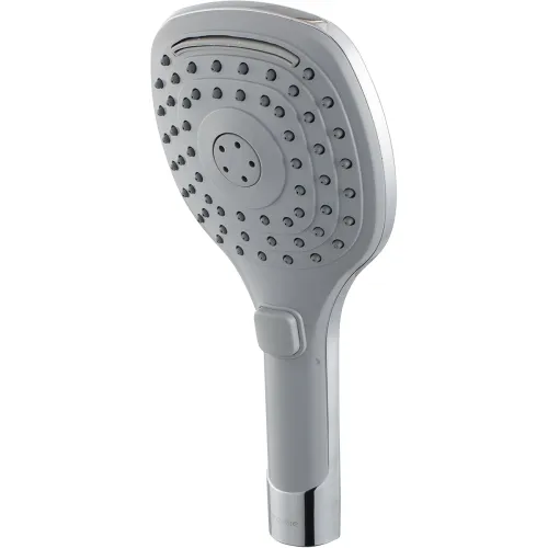 Image of Hindware F160083CP 120mm, ABS 3 Flow Hand Shower with Pressing Switch (Grey)
