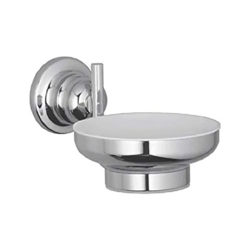 Image of Hindware Othello Accessories Brass Soap Dish (Chrome) (F890005)