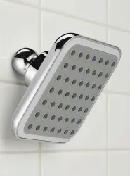 Hindware Rain Shower Grey White 100MM Square Fixed Mount