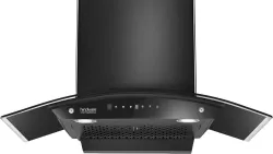 Hindware Smart Appliances Ripple Neo 75 IN 1200 CMH 75 cm | Curved | Filterless | Touch Control | Motion Sensor | Energy Efficient LED Light | Powerful Suction | Auto Clean Chimney (Wall Mou...