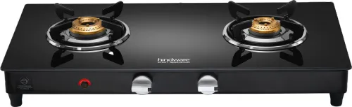 Image of Hindware Smart Appliances ARMO Plus GL 2B AI BLK Glass Automatic Gas Stove