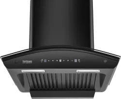 Hindware Smart Appliances Nevio Plus 60 IN 1300 CMH 60 cm | Curved Glass | Baffle Filter | Touch Control | Motion Sensor | 10 Years Motor Warranty | Energy Efficient LED Light | Powerful Suc...