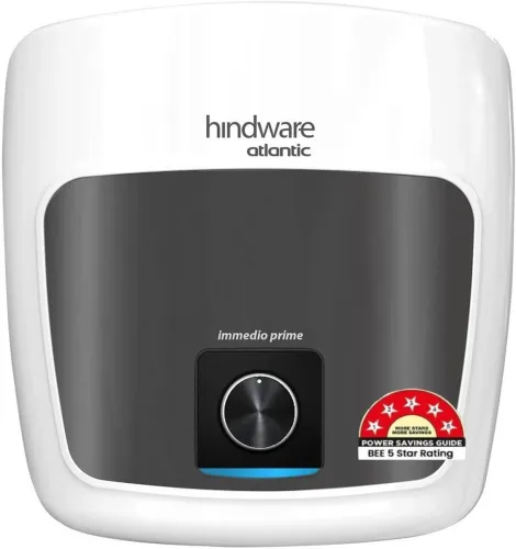 Image of Hindware Smart Appliances Immedio Prime 25 L Storage Water Geyser | 5 Star BEE Energy Rating | Glassline Tanked  (White,
